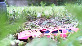 Awesome Crushing Video Watches My Feet Smash a Small Toy Car