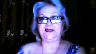 Old Russian Teacher Shows Off Her Big Breasts on Webcam