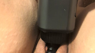 Using Massage-Gun, Giving orgasms, squirting ,makes her go crazy.