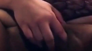 WildEnglishBBW Squeezing my big boobs rubbing my clit in sexy laundry