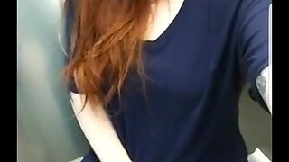 Alt Girl Lily O'riley Masturbation in Airport Bathroom