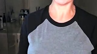Amateur striptease and Solo masturbation