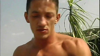 Bisexual threesome ass fucking big dick sucking threesome...cum in mouth