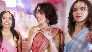 Indian bridal shower gets wild with hot bride to be