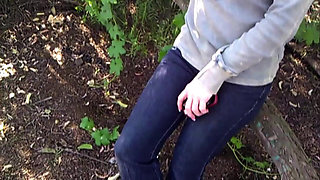 Sucking Black Cock in the Bushes