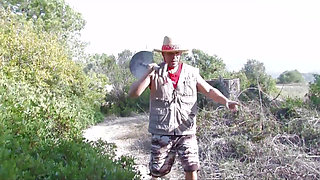 Hard outdoor sex for the young blonde bitch