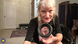 69 Year Old Candis Has A Bag Full Of Kinky Toys - MatureNl