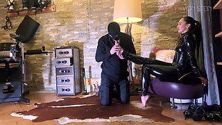 Latex Spit Slave - Obey & Swallow Like a Good Little Piggy