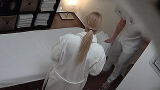Blonde Gets Internal Massage