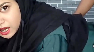 Hot Muslim Girl Got Distracted After Seeing Landlords Big Cock