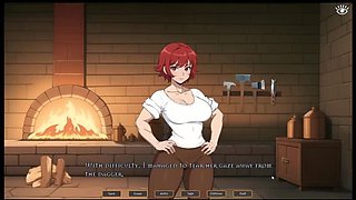 Anime Erotica: Tomboy Crush in Sizzling Foundry (Hentai Game) Episode 1 - She Pleasures Herself, Thinking of You!