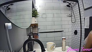 Found Hidden Cam Footage of My Mom Mrs. Joanne Tanner the Real Public Schoolteacher in the Shower on my Dad's Computer 4