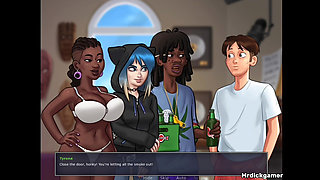 Summertime Saga Black Bitch Gets the Perfect Dick She Wanted