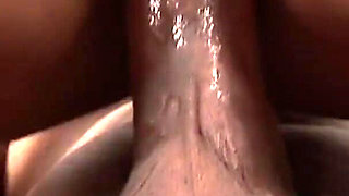 Big ass pierced ebony fucked hard from BBC dude on the couch