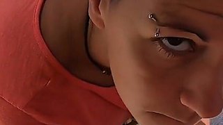 Blowjob and swallow in the sunshine on the balcony