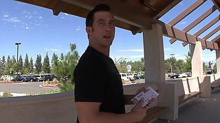 Stunning blonde babe loves the taste of load in her mouth