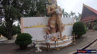 Thai girlfriend day out and intercourse at home