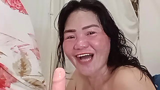 I Practice Sucking a Giant Dildo Cock Until I Gag!