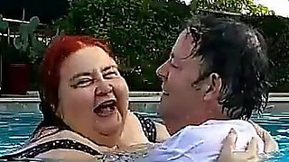 Nurse Vicki and Handsome Harry Are Having Fun Kissing in the Pool!