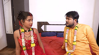 Real Indian Desi Teen Bride Fucked in Ass and Pussy on Suhaag Raat New Married Couple Hindi Audio
