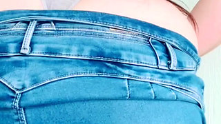 BIG BUTT BIG BUTT BIG ASS LATINA MEXICAN TAKES OFF HER ENTIRE UNIFORM TO SHOW HER FAT ASS, HER VAGINA AND HER BREASTS IN THE BATHROOM