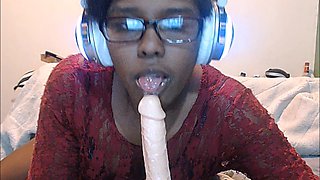 HD Ebony Neko Sloppy Blow