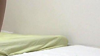 See Through Mini Skirt Uniform Shows Nipples, Thong Panties Wedgie Crotch, Nice Body Japanese Girl's Sexy Apartment Cleaning