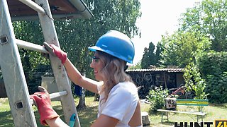 George Uhl and Fanta Sie enjoy outdoor intimacy