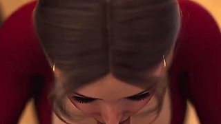 Sexy Married Teacher Having Threesome with Two Lucky Students - the Office