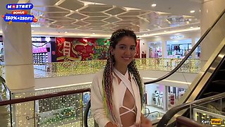 Katty West In Blowjob In Public Toilet At A Shopping Mall - Public Cumwalk