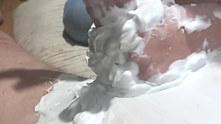 After Shaving His Cock