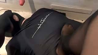 I Humiliate My Slave by Making Me Lick My Feet and Make Him Lick Rubber Cock