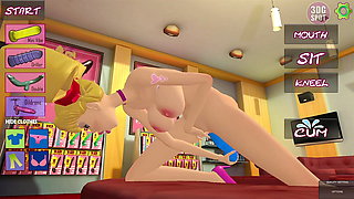 3DGSPOT - Horny Teen Blonde Gets All Her Holes Fucked At The Same Time! 3D CARTOON PORN!