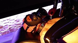 Gas Mask: Clit Unreachable and Breath Controlled - Mistress Julia