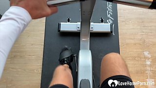 Brunette sucks dick before the deep penetration