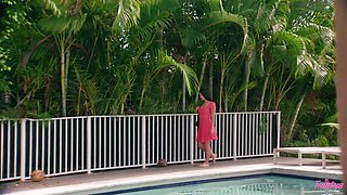 Abella Danger's Wet and Wild Poolside Temptation