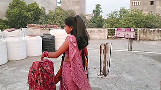 indian coupleShares bed with StepMom while his StepSister hides under the bed