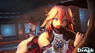 Hilichurl Genshin Animation Compilation Eula Hutao Raiden Shogun Yae Miko Hentai