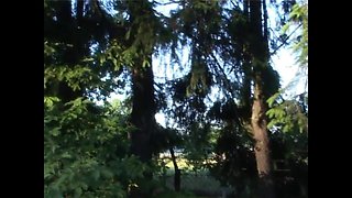 Beautiful Skinny MILF with Small Tits Ass Fucked and Cum in Mouth in Public Park