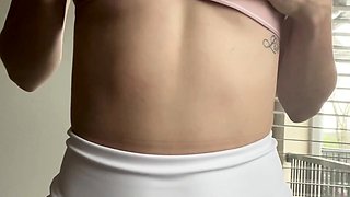 Curly Blonde Teen Records Solo Dildo Masturbation More at