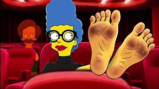 Marge Simpson Foot Fetish Hentai Compilation - MILF Feet Licking & Soles in HD Cartoon Sex