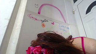 Amateur blondie solo anal masturbation
