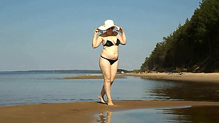 Hot MILF on the Beach -15