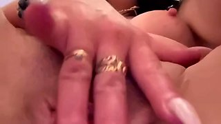 Stacked teen seductress finger fucking her creamy cunt