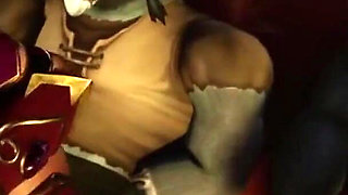 Two elves and two werewolves orgy gangbang