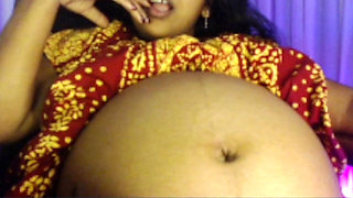 Pregnent Lady Playing Big Belly Short.