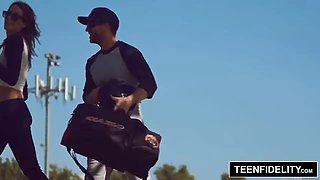 TEENFIDELITY - Kirsten Lee Creampied By Softball Coach