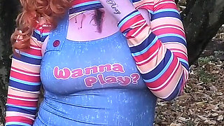 Catalia Smoking Dressed up in Cosplay