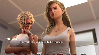 Naughty Student Gets Wild Punishment - Teacher & Classmate Sniff Panties & Fuck Hard