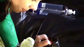 Milked by the Pump and Relocked in Chastity Again Part1